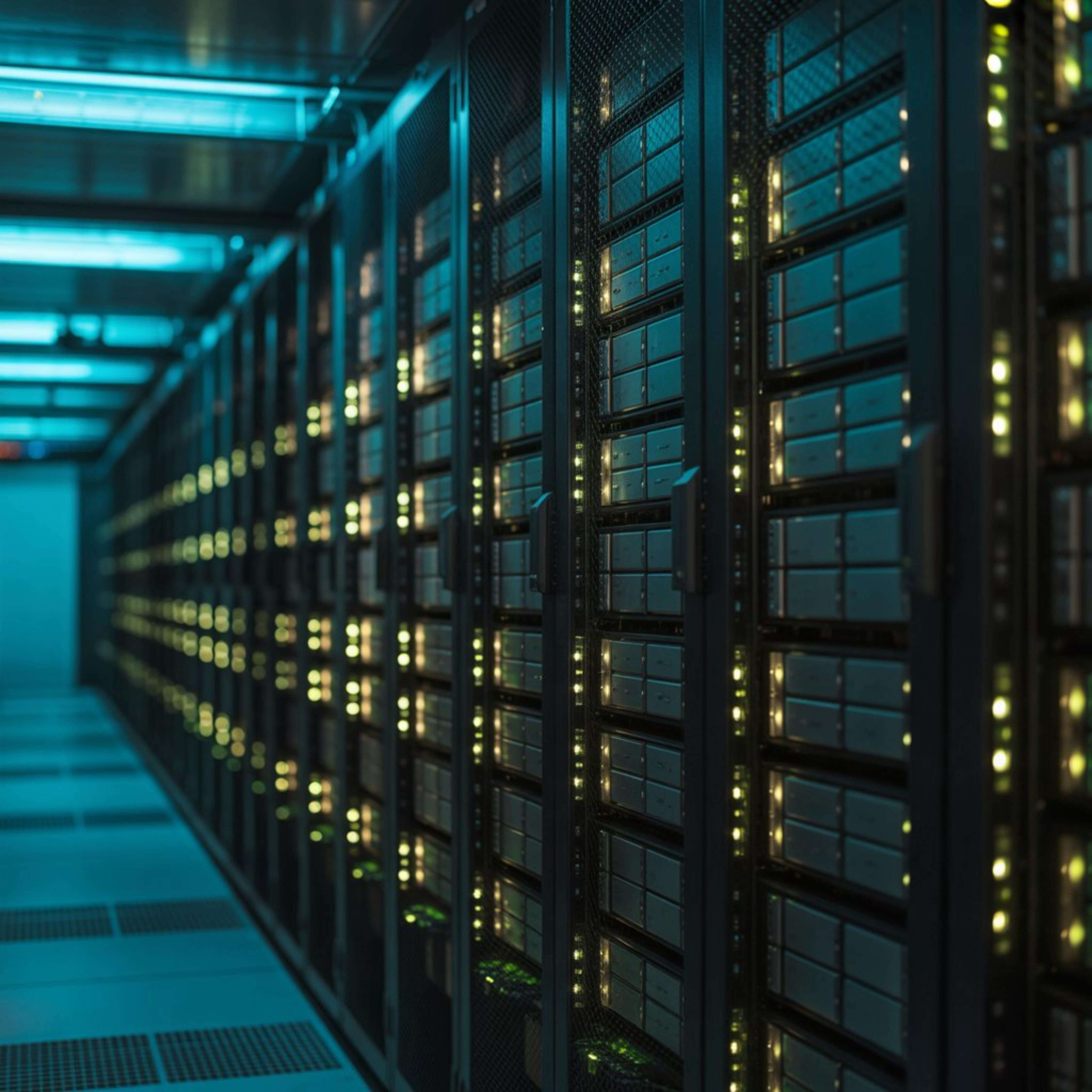 Picture of datacenter server rack